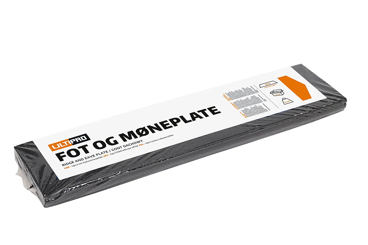 Ultipro fot-/møneplate sort Ultipro fot-/møneplate sort