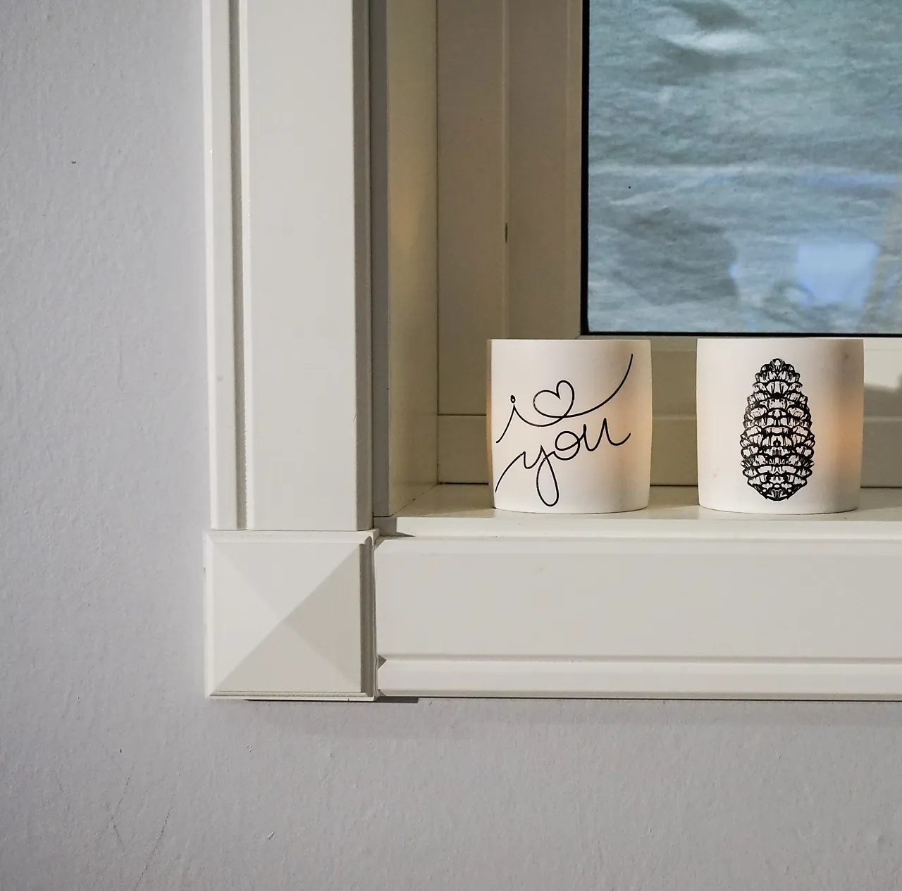 Toppkloss 303m 100x100x17mm furu for 15x95 list hvitmalt null - null - 3 - Miniatyr