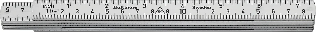 Tommestokk alum a61-1-6 metrisk/tomme hultafors