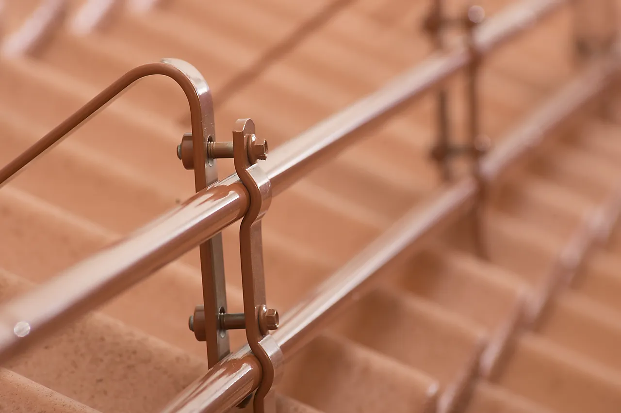 Gelenderrør 115 cm teglrød null - null - 3 - Miniatyr