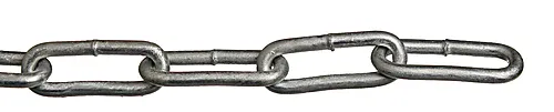 Kjetting - langlenket 4 mm 2 meter varmforzinket