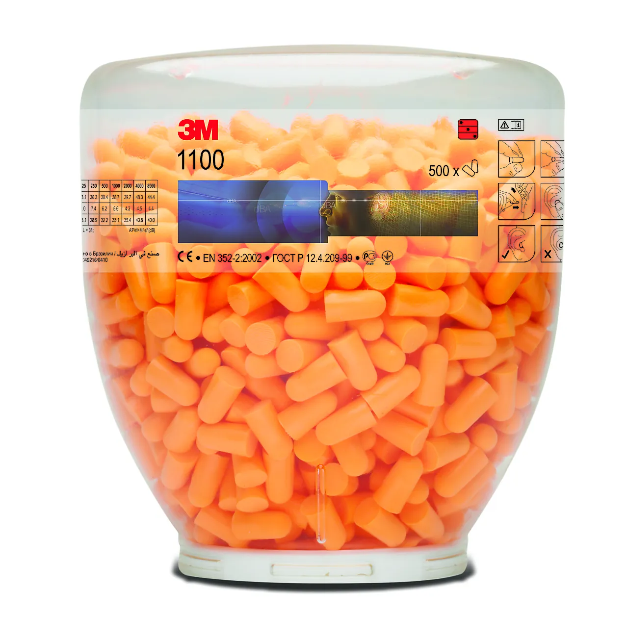 Ørepropper refill eske a 500 par Ørepropper refill eske a 500 par