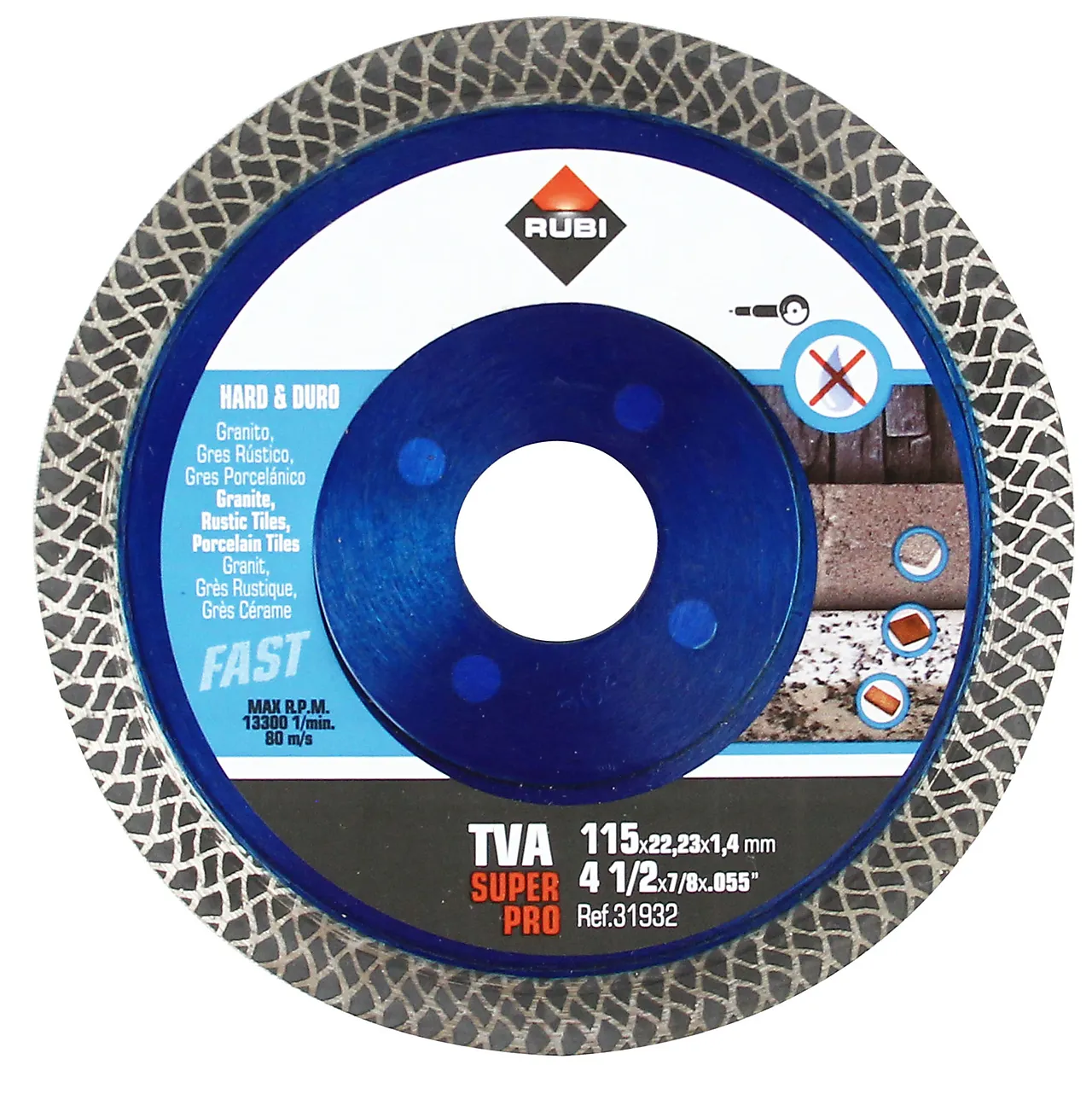 Diamantblad turbo 115 x 22,2 mm Diamantblad turbo 115 x 22,2 mm