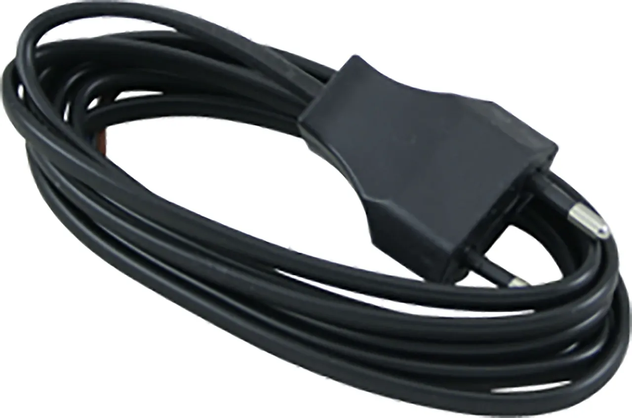 Lampettledning med EU-støpsel 2,5 meter sort