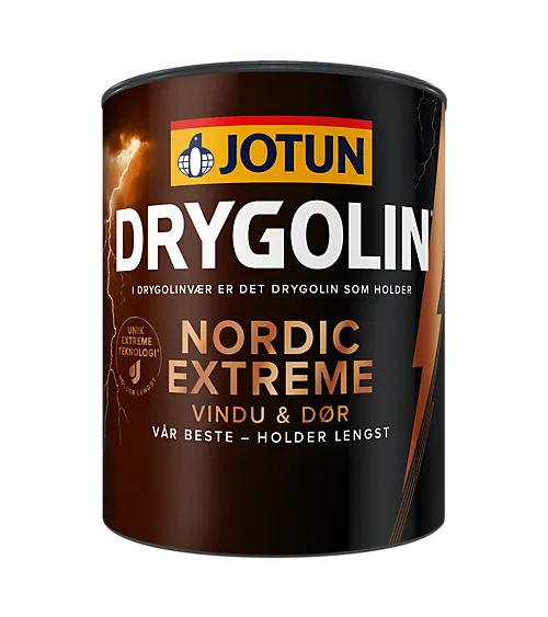 Drygolin nordic extreme vindu & dør klassisk hvit base 0.68l