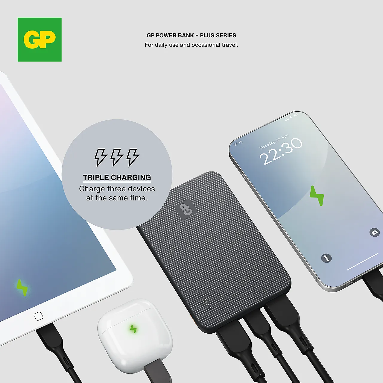 GP Powerbank Plus 5000mAh Black