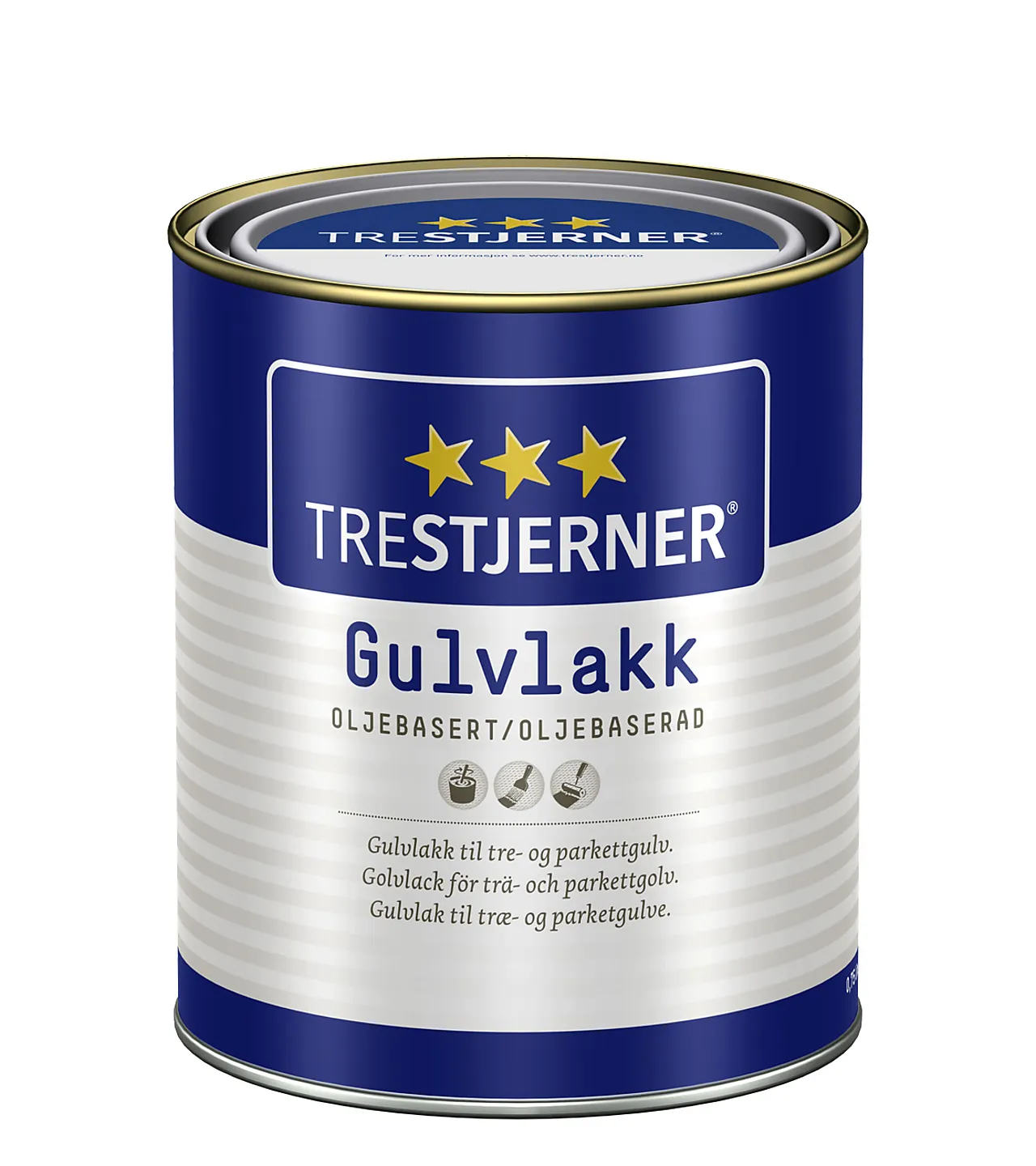 Gulvlakk oljebasert silkematt 0,75 liter Trestjerner Gulvlakk oljebasert silkematt 0,75 liter Trestjerner