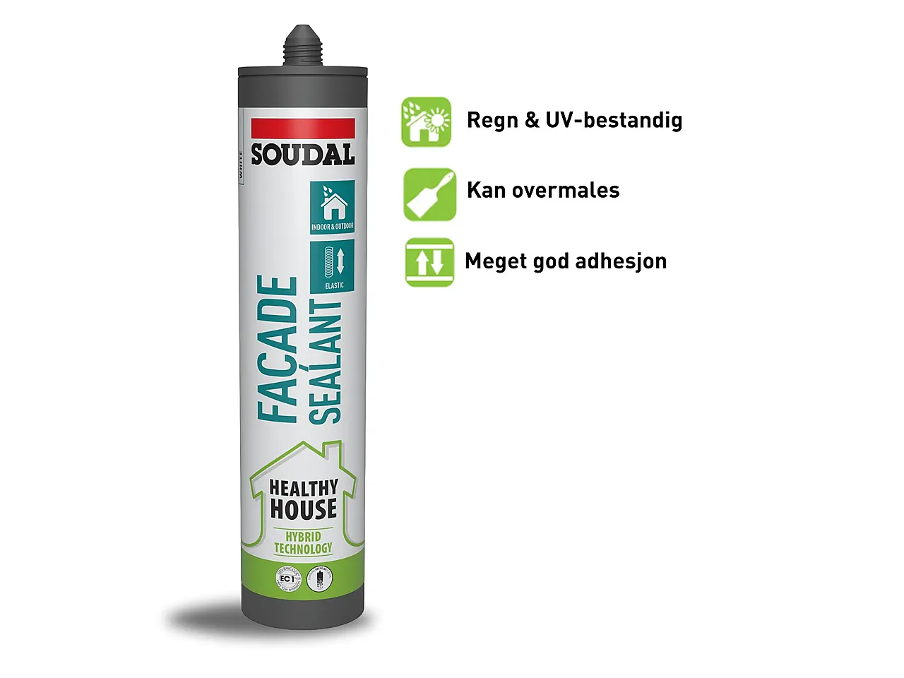 Fugemasse fasadesealant hvit 290 ml null - null - 2 - Miniatyr