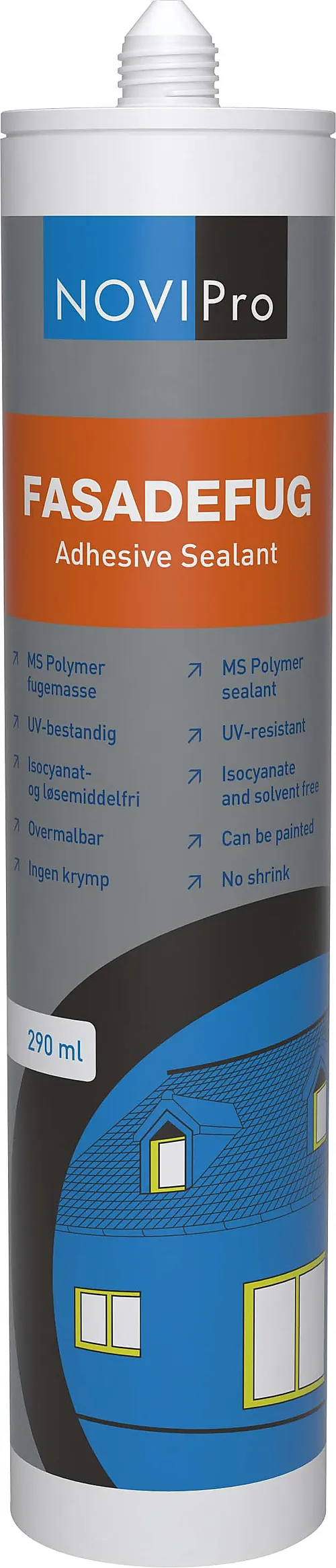 Fasadefug hvit 290 ml NY