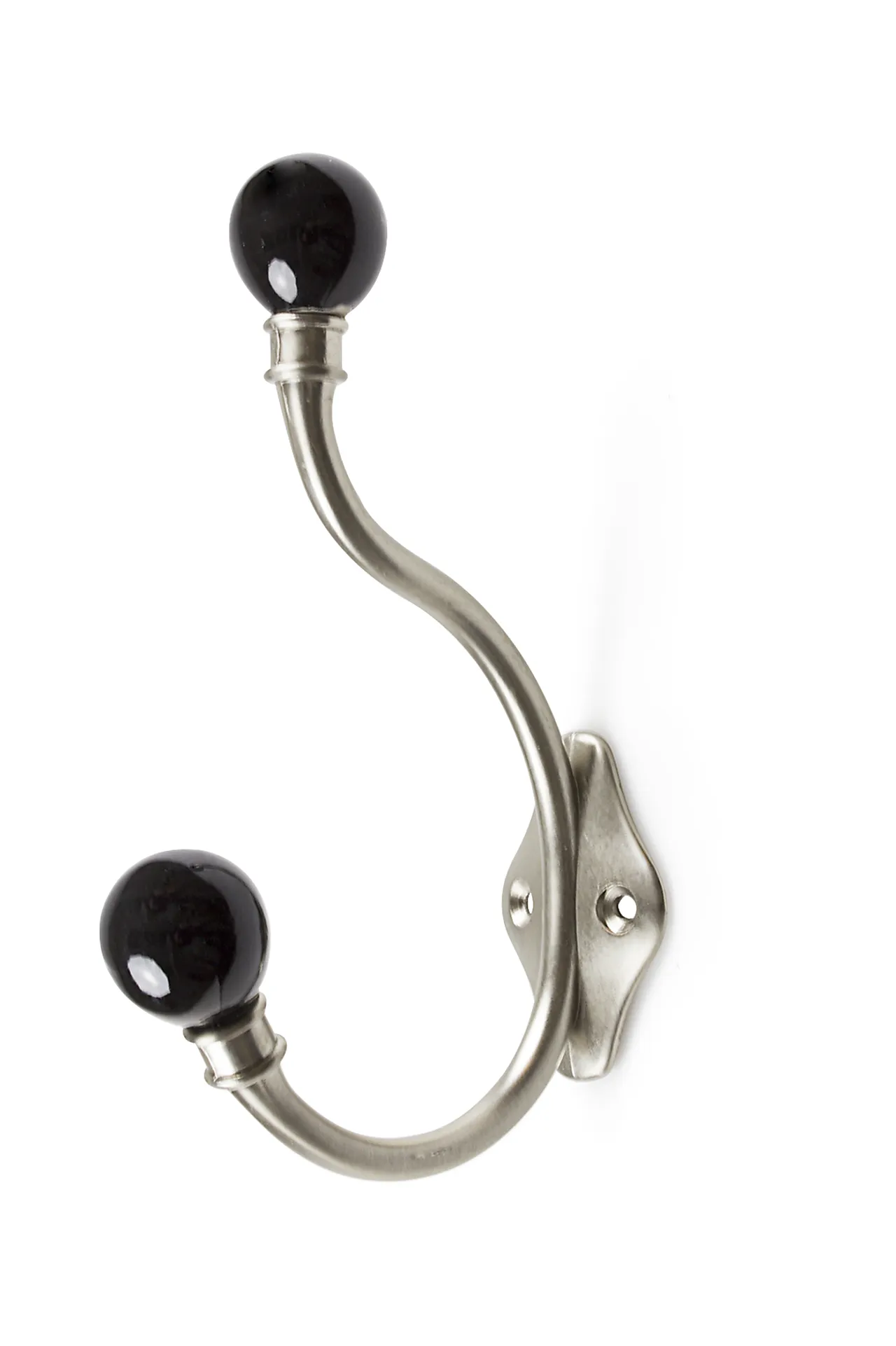 Krok antique b-nikkel/sort sb kule av porselen