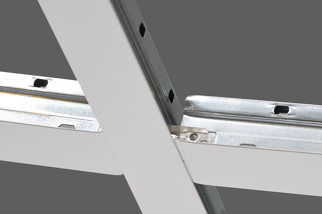 Glava luna tverrprofilt35 hvit 1200 l = 1200 mm