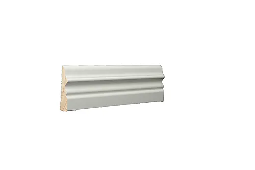 Karmlist furu profilert nord hvit bomull S0502-Y 15x70x4400 mm