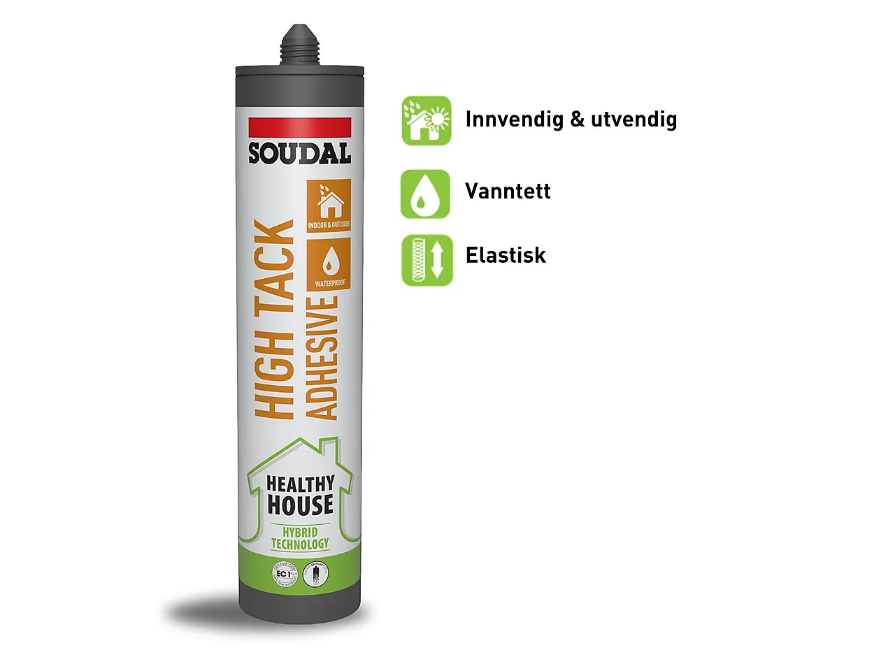 Fugemasse MS High Tack 290 ml hvit 12-pk null - null - 2 - Miniatyr