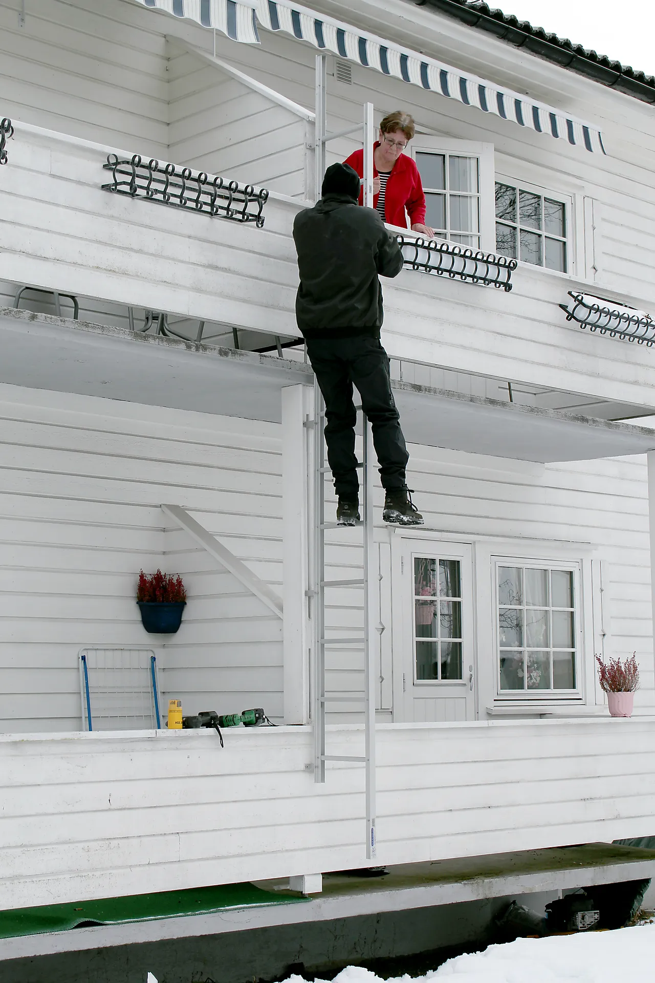 Brannstige proff 390cm eloksert null - null - 3 - Miniatyr