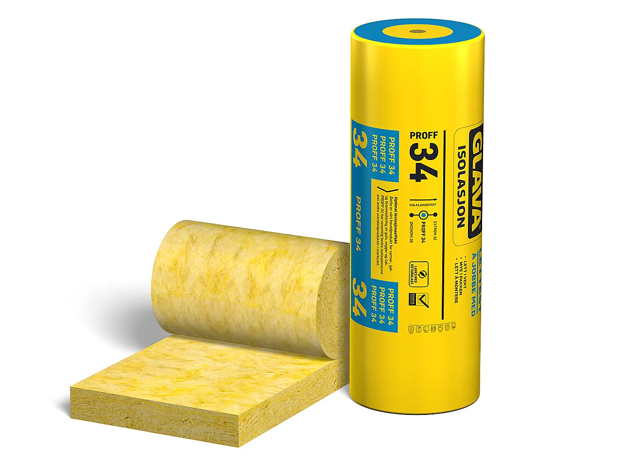 Glava proff 34 rull 50x1180x9200mm 1 stk 10,86 m2/pk Glava proff 34 rull 50x1180x9200mm 1 stk 10,86 m2/pk