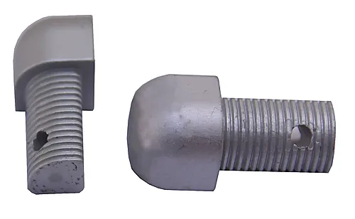 Hjørnestift utvendig anodisert aluminium 8 mm pakke a 2 stk