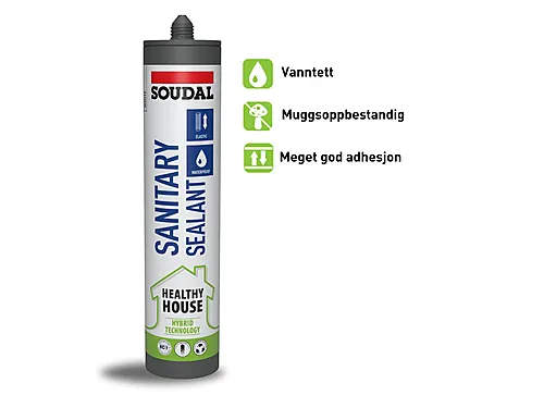 Fugemasse Sanitary Sealant 290 ml hvit