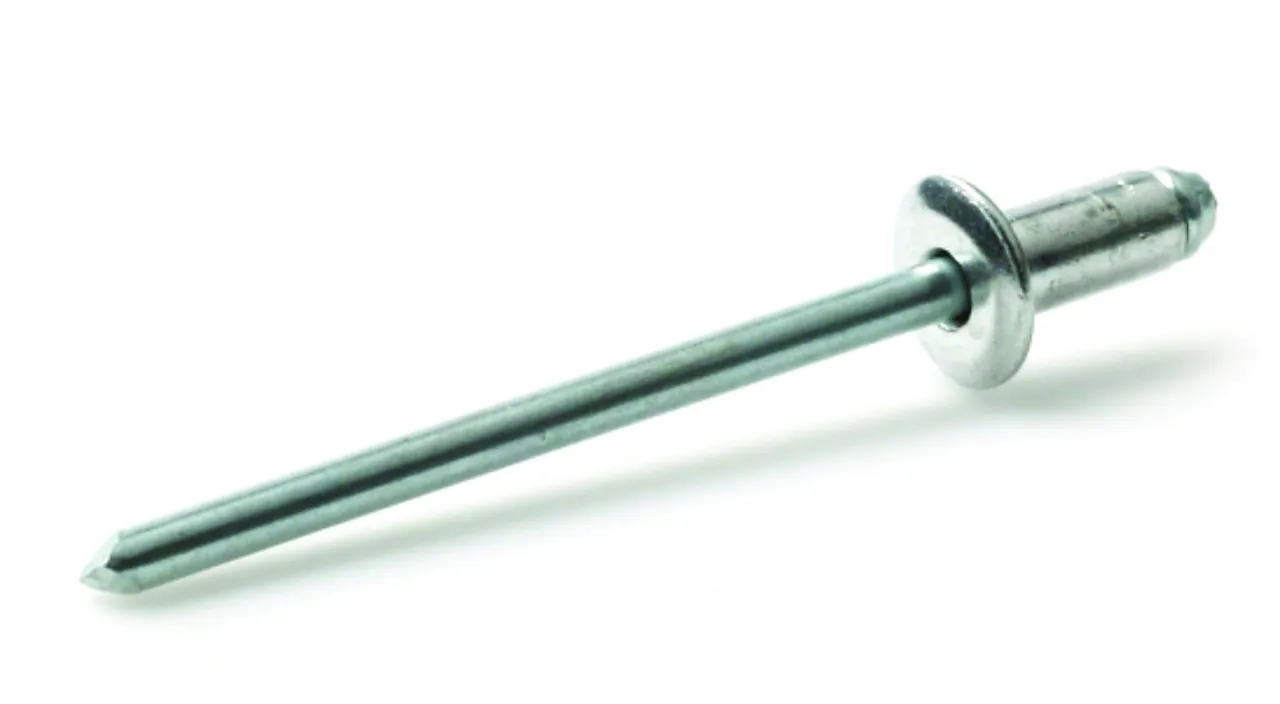 Blindnagle åpen al/st 3,2x12 a250 rundt hode grep 7,5-9,5 mm ann