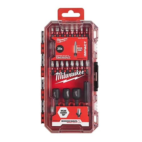 Milwaukee bitssett SHOCKWAVE 35P