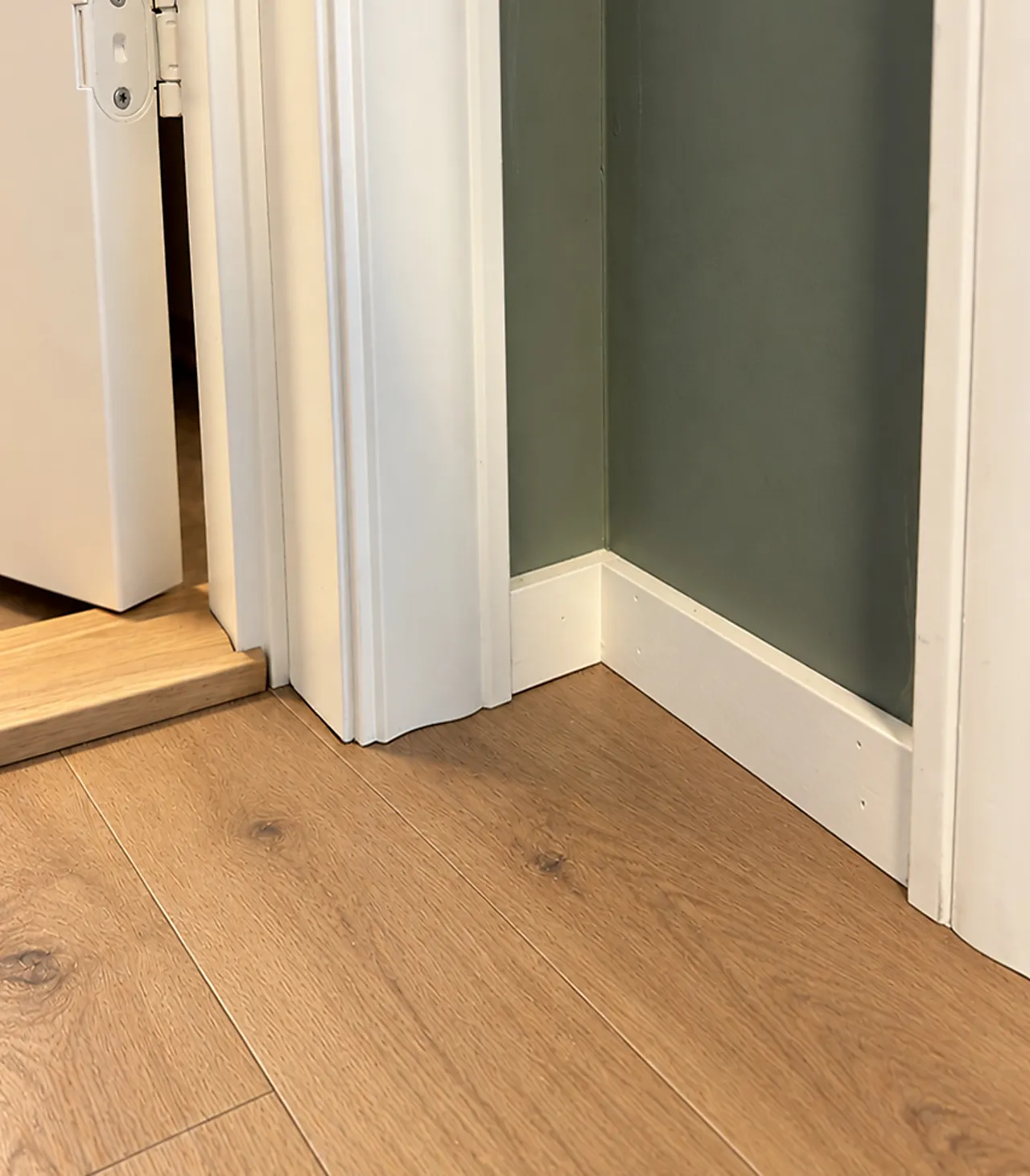 Glattkantlist furu hvit bomull S0502-Y 15x43x2400 mm null - 5x43x2400 mm - 3 - Miniatyr