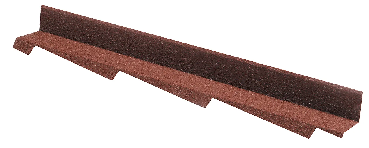 Overg.besl side v trad plus rødant overgangsbeslag venstre rød antikk