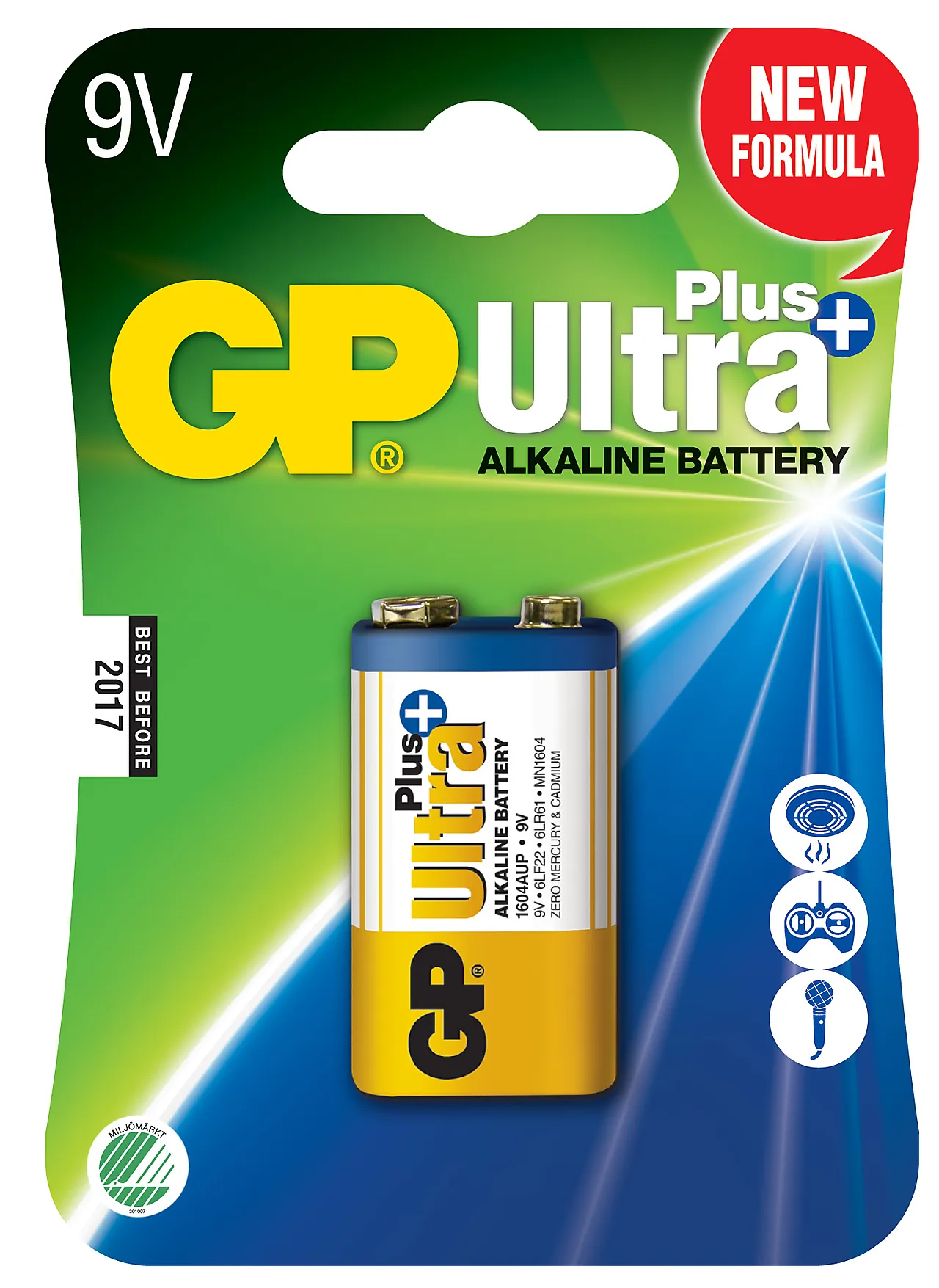 Batteri Ultra+ Alkaline D/LR20 2-pk