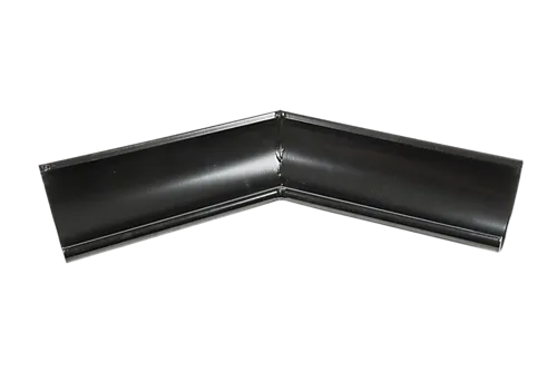 Innvendig vinkel 45 grader 125mm sort