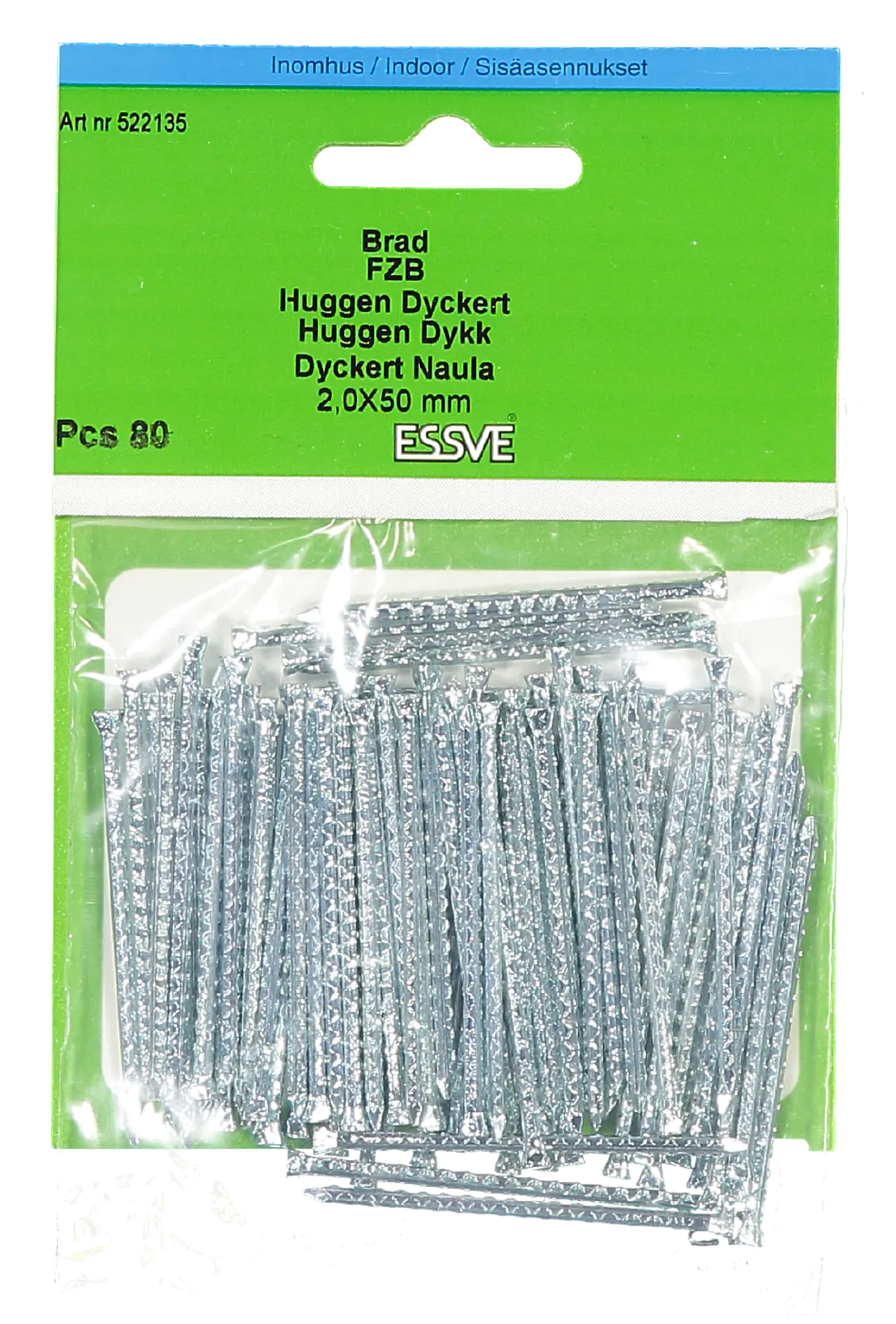 Spiker dykkert 50x2,0 fzbaa-80 skarpkant blankforsinket stål null - null - 2 - Miniatyr