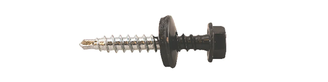 Plateskrue sekskant sort 4,8x20 mm 250 stk