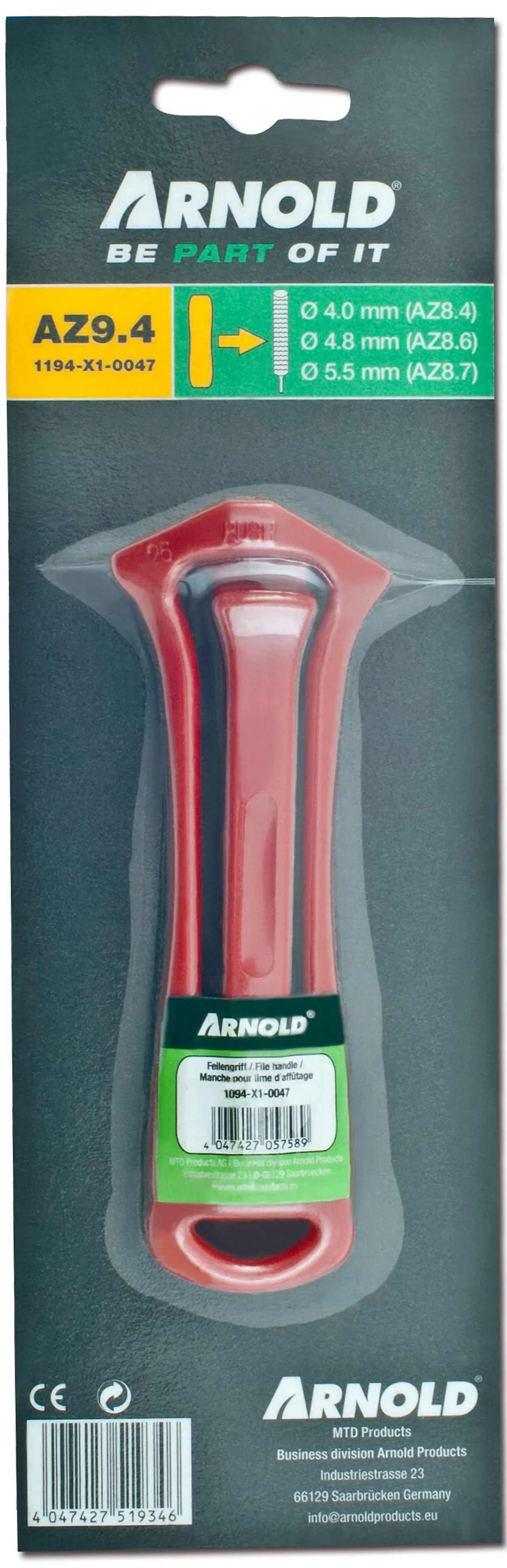 Filskaft for rundfil 1194-x1-0047