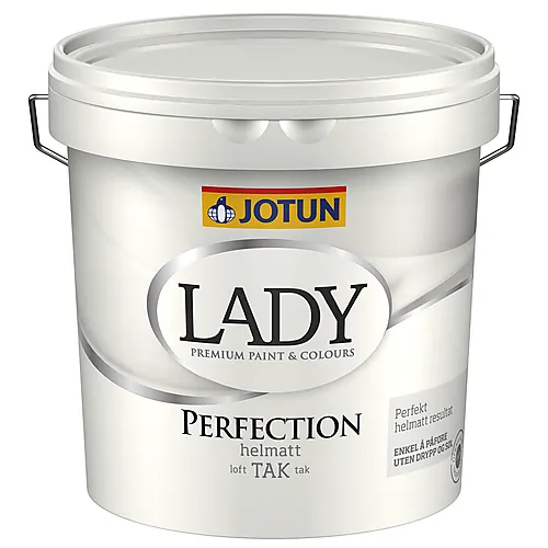 Jotun Lady Perfection tak hvit 2,7 liter