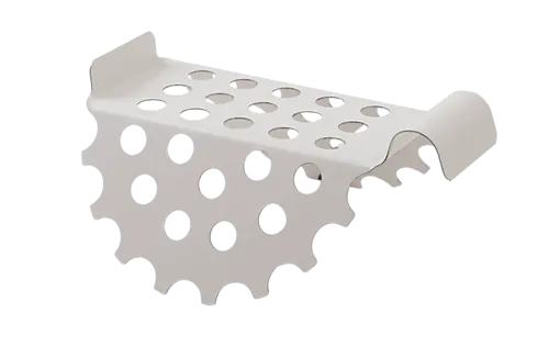 Løvrist stål 125 mm hvit