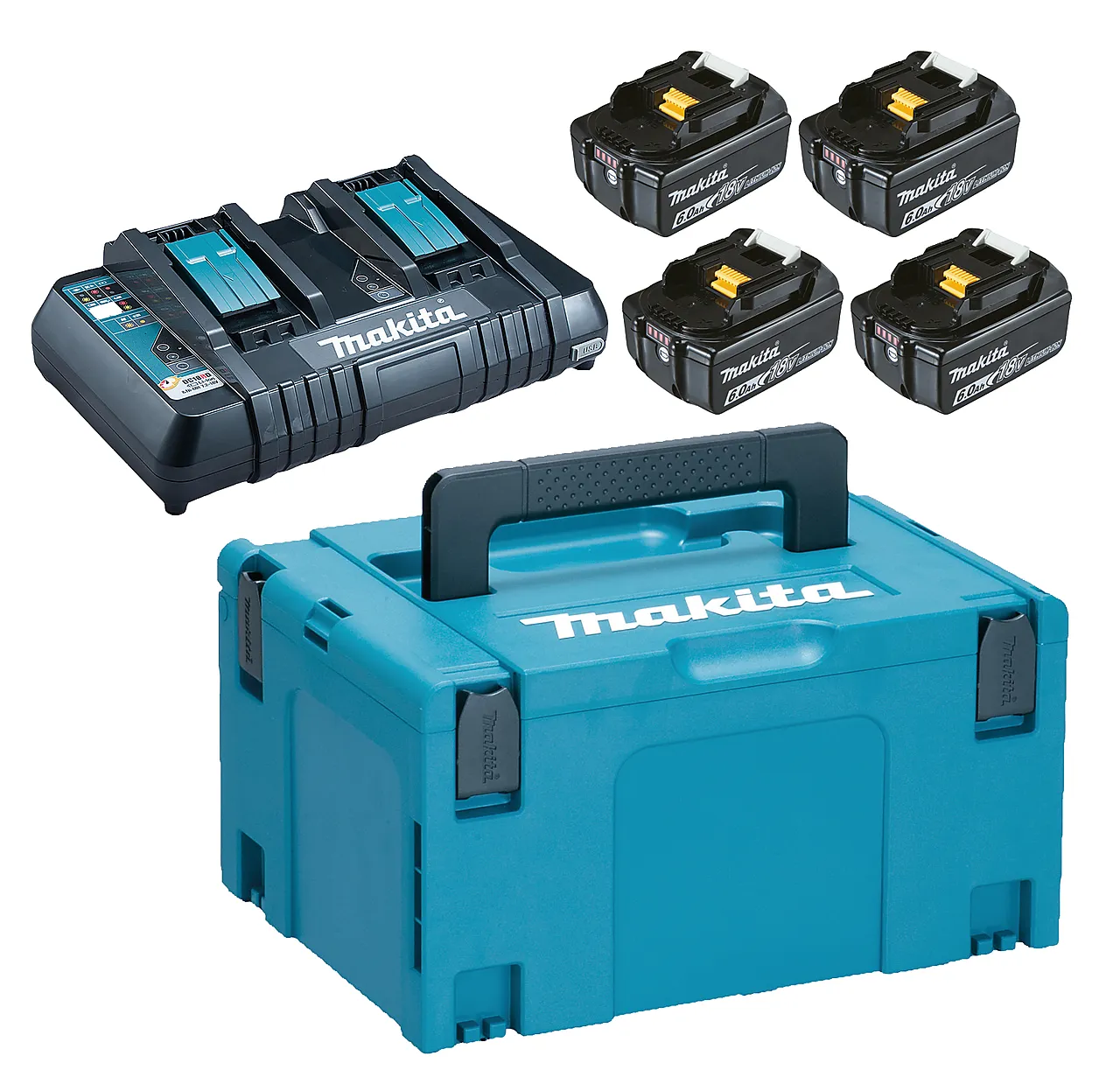 Batterisett 4x18 volt 6Ah DC18RD Batterisett 4x18 volt 6Ah DC18RD