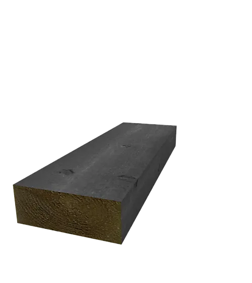 Jernbanesville Royalimpregnert setersvart RS.25 7,5x20x175 cm furu
