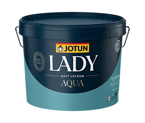 Lady Aqua matt hvit base 9 liter