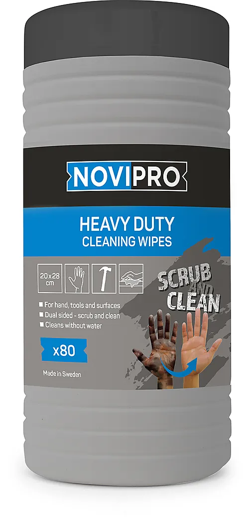 Novipro wipes heavy duty skrubb 80 stk