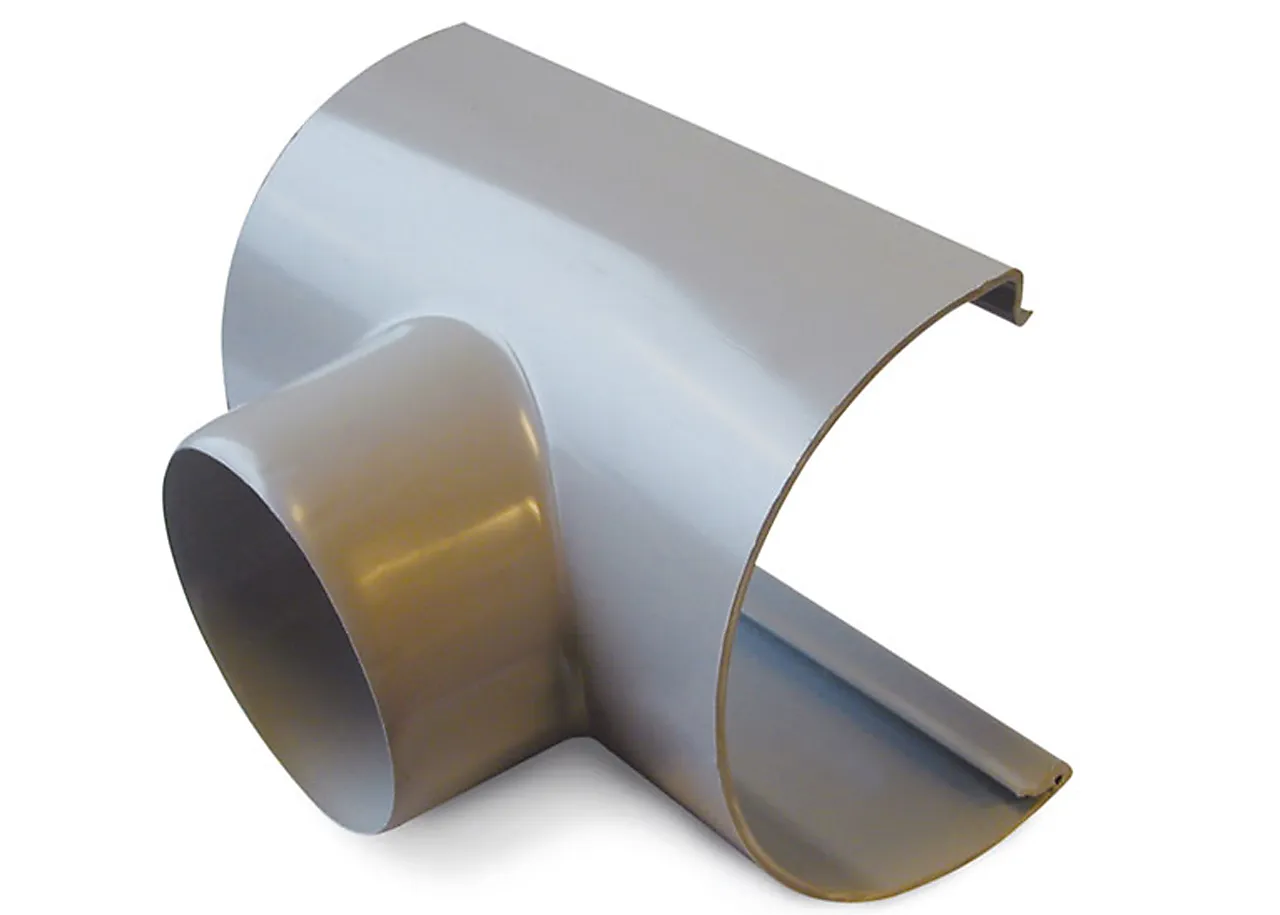 Tappstykke 11/75 grå til plast takrenner Tappstykke 11/75 grå til plast takrenner