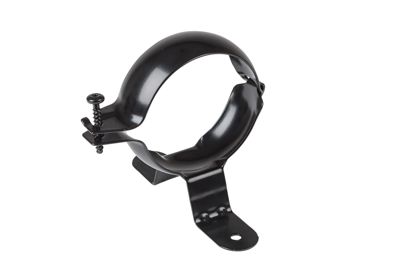 Nedløpsklamme stål sort 75 mm Nedløpsklamme stål sort 75 mm