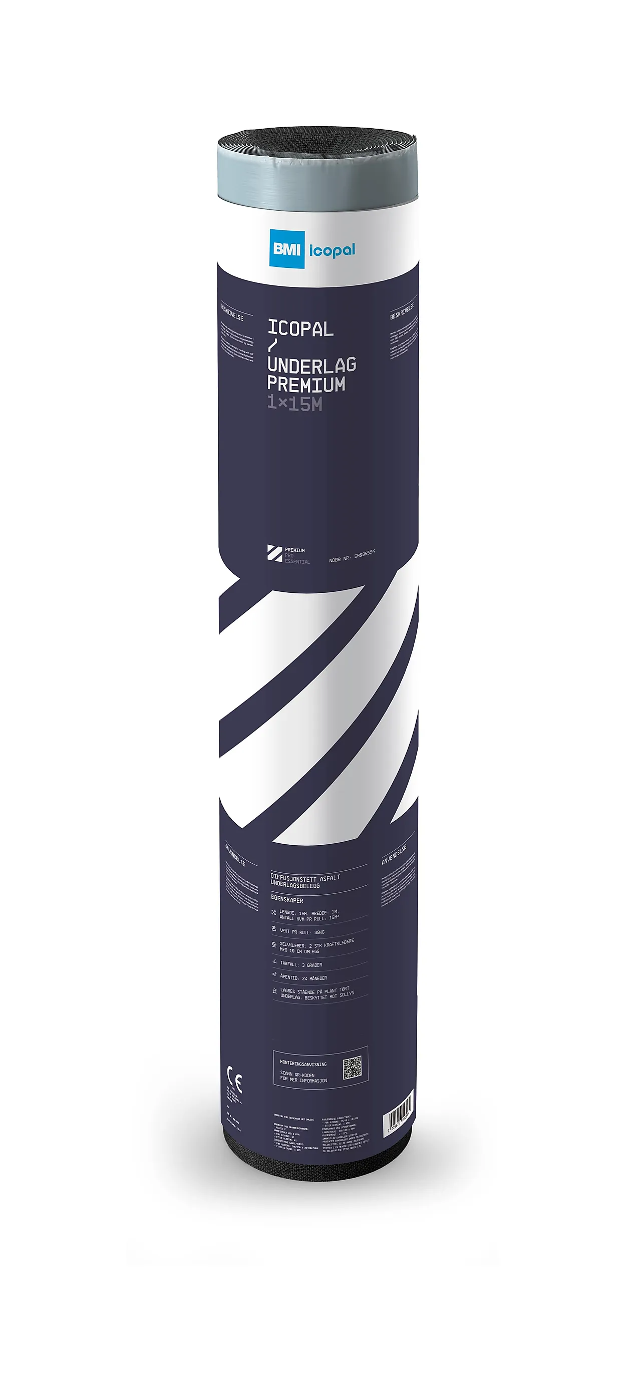 Underlag icopal premium 1x15m Underlag icopal premium 1x15m