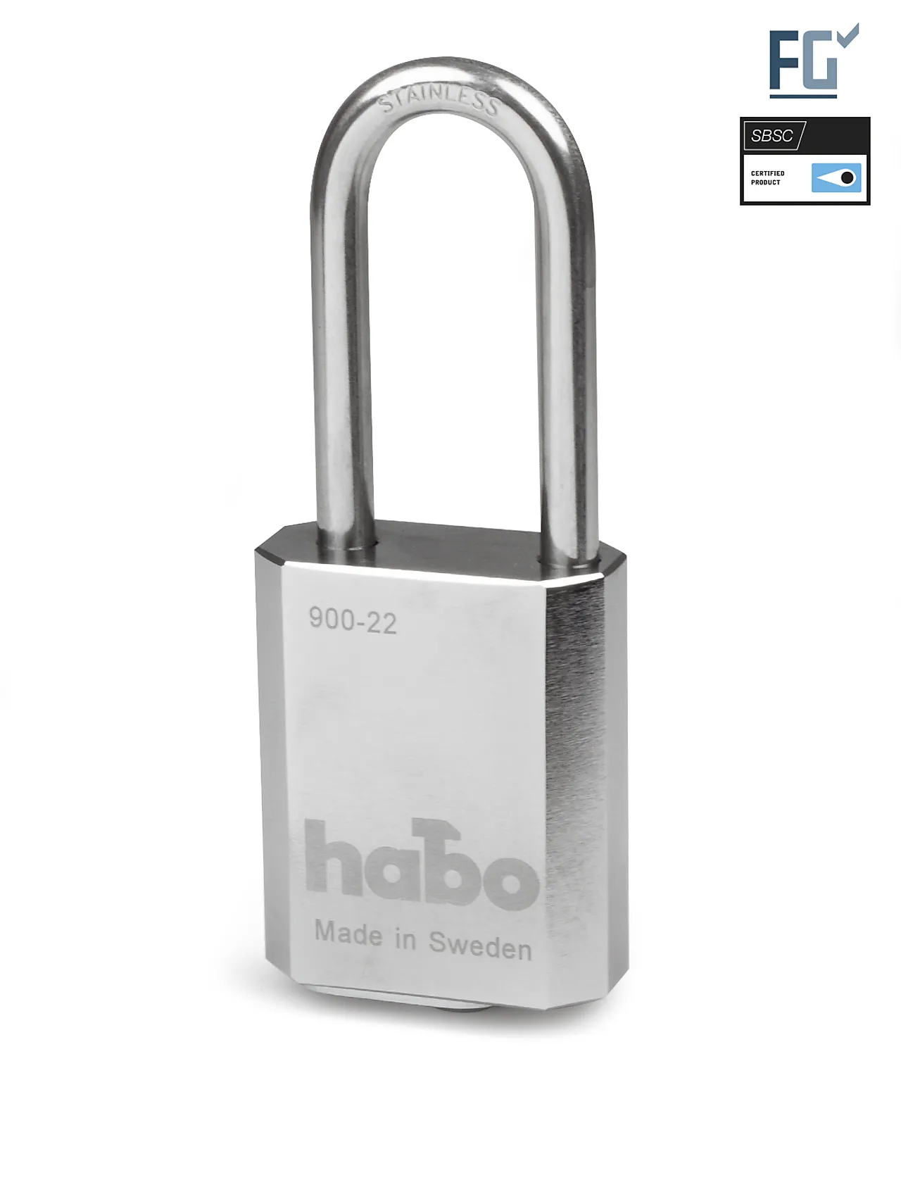 Hengelås 900-22 HB60 rustfri