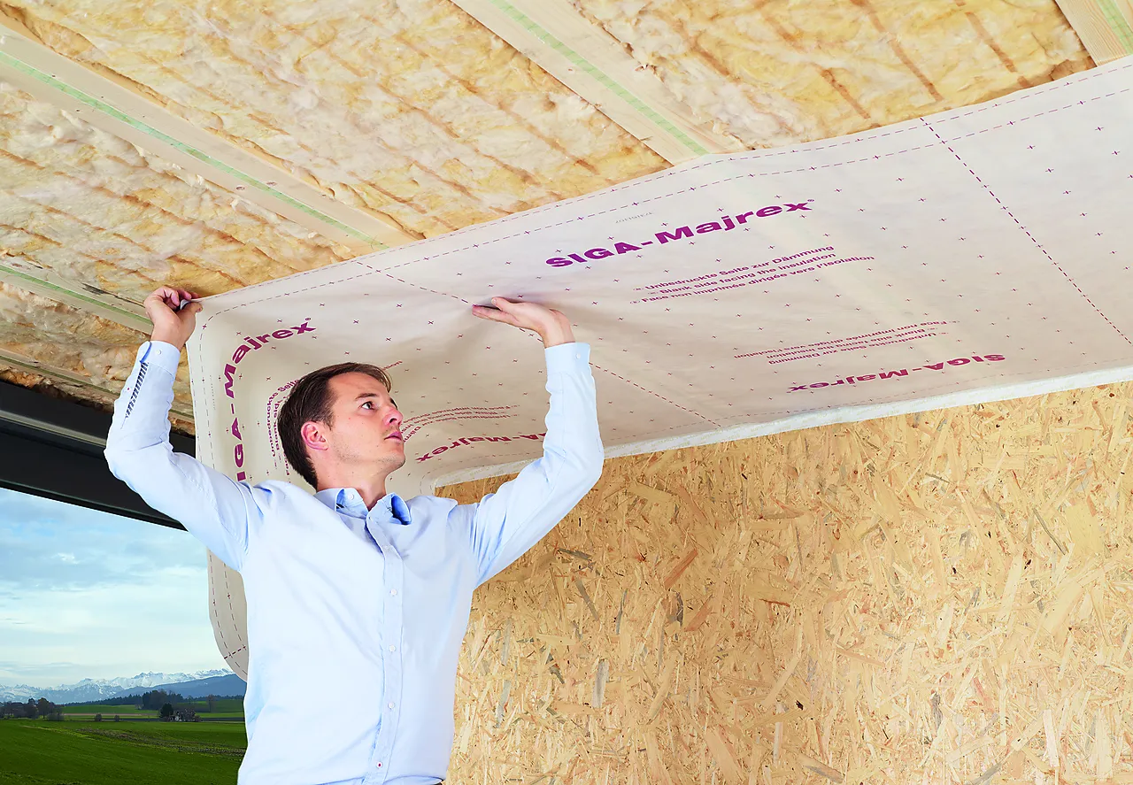 Dampbrems siga majrex 1,5m x 50m fuktvariabel Dampbrems siga majrex 1,5m x 50m fuktvariabel