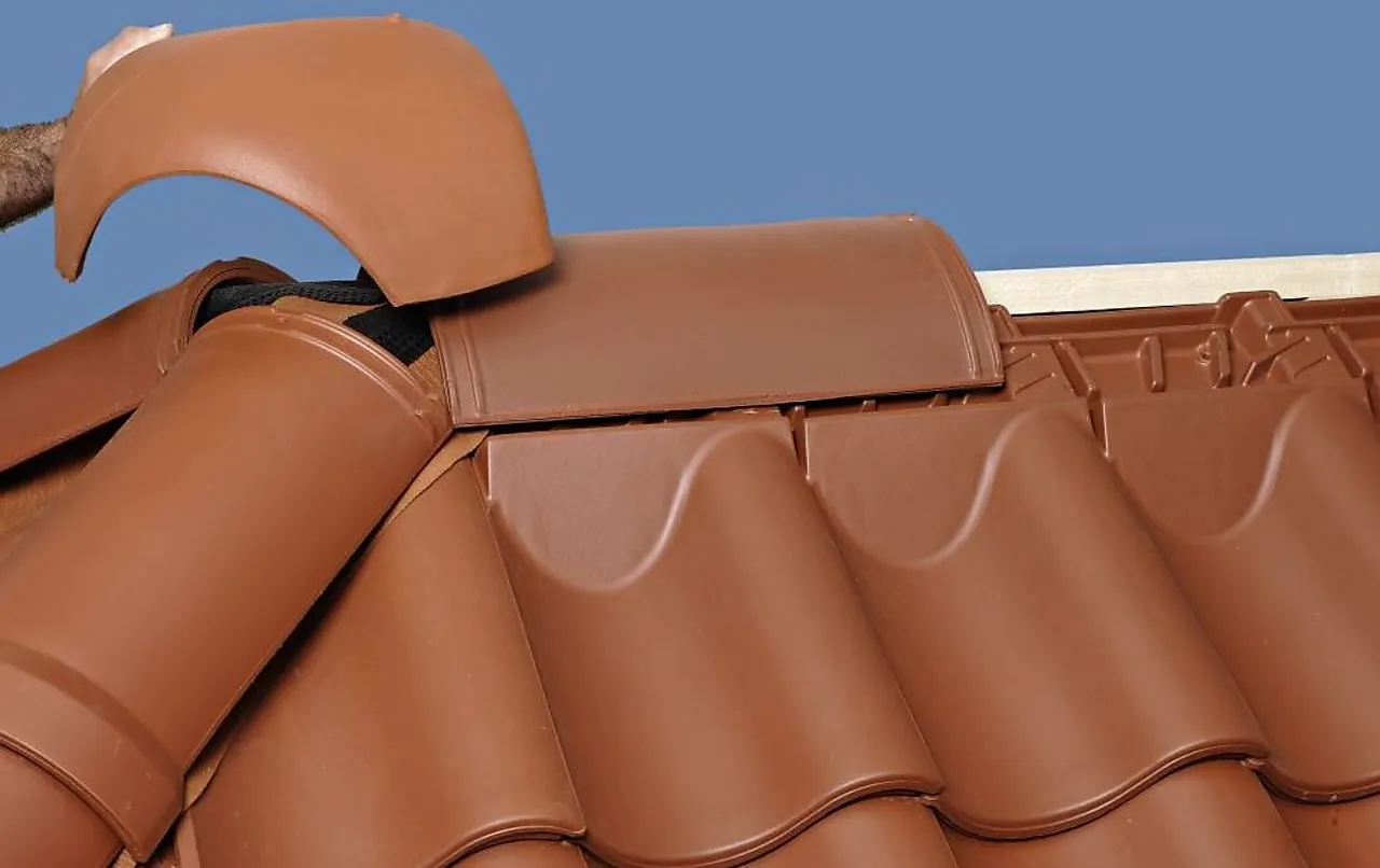 Mønestein uten fals nortegl nat uten fals naturell rød