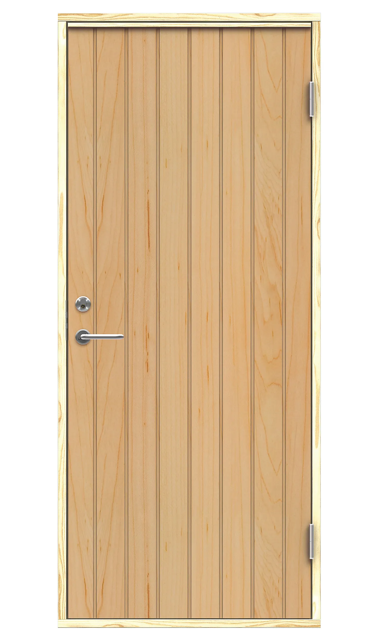 Boddør 458 80x200 cm venstrehengslet ubehandlet Boddør 458 80x200 cm venstrehengslet ubehandlet