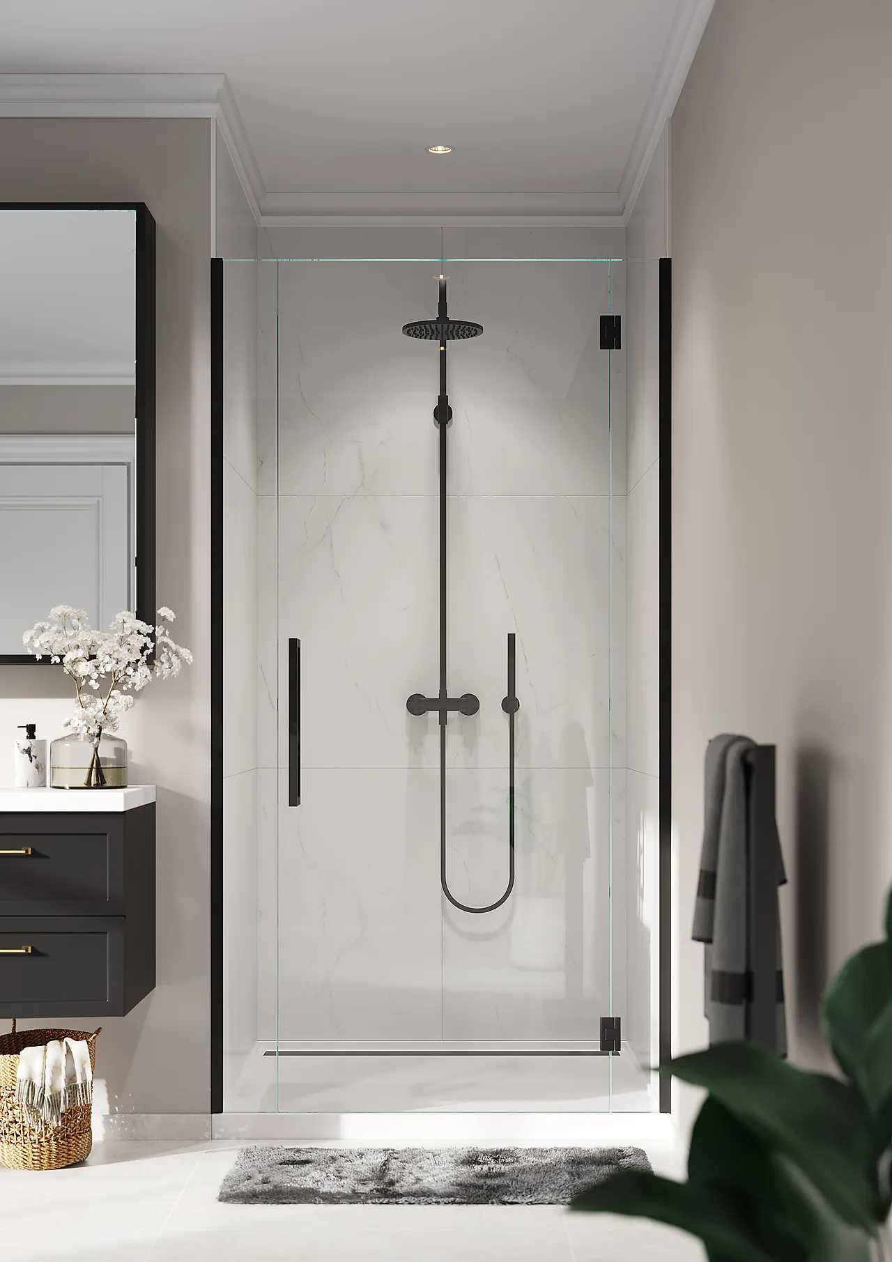 Baderomsp 2487m6080 bianco marble 60x80cm 10x620x2400 null - null - 2 - Miniatyr