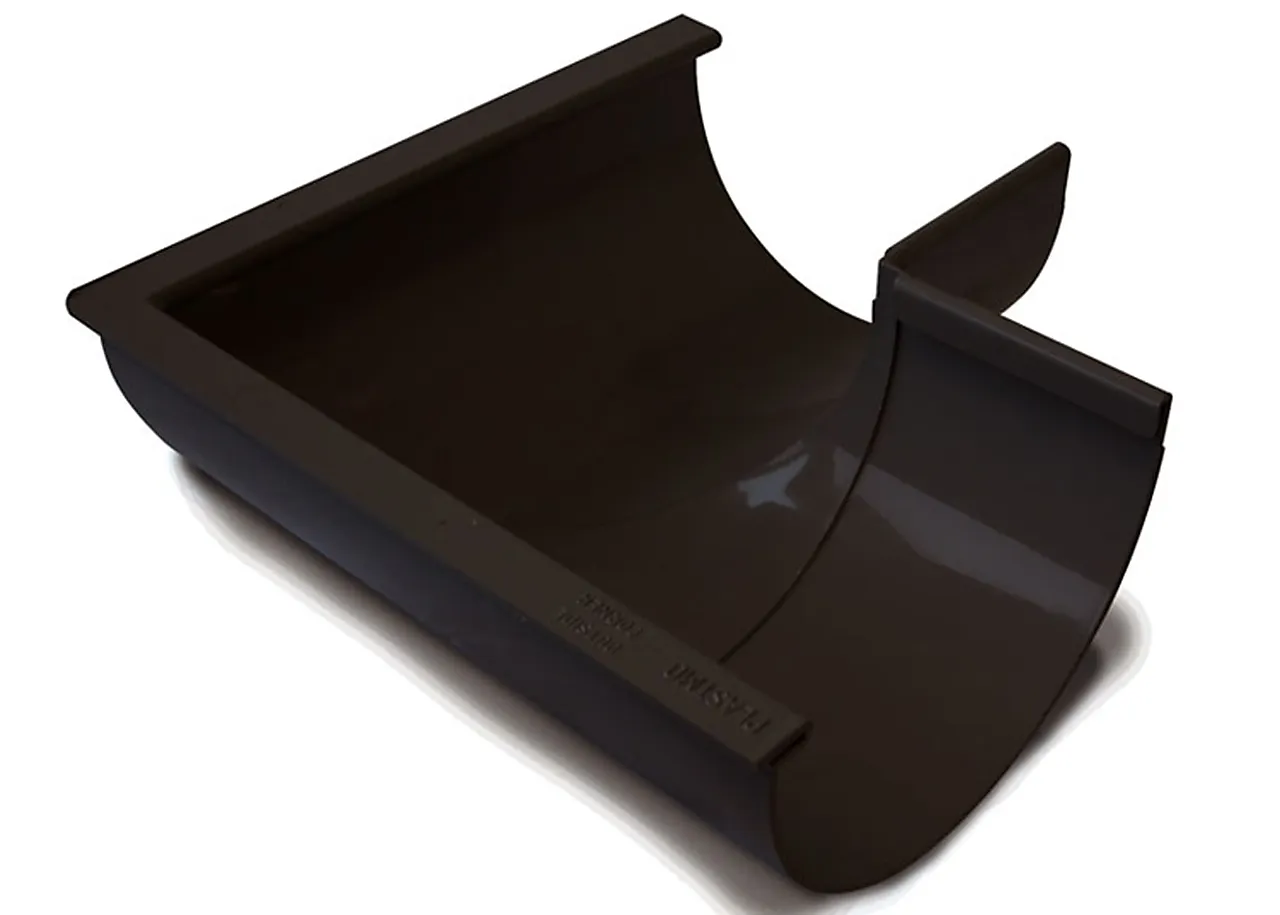 Vinkel til takrenne 90 grader utvendig 11 sort