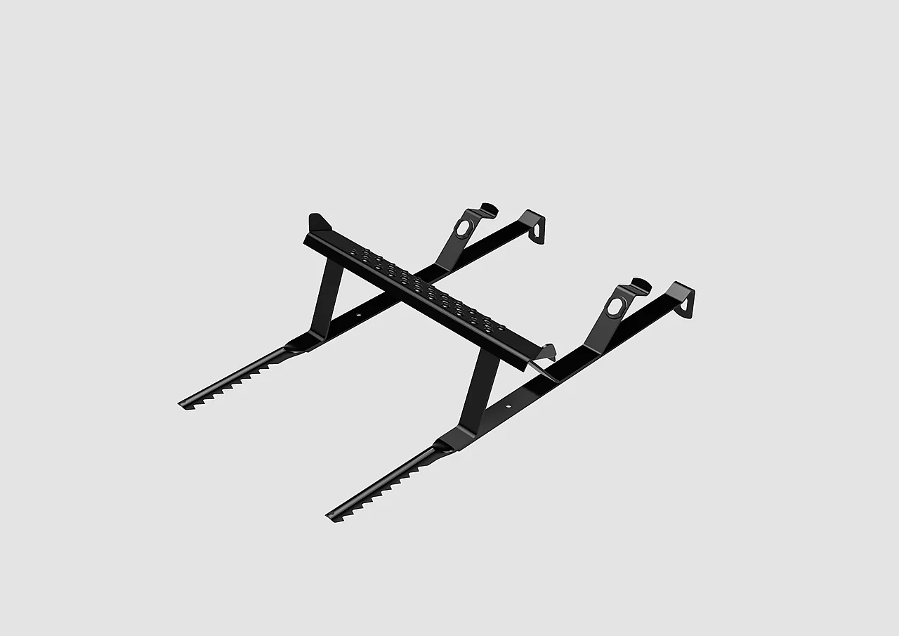 Stigetrinn koblet 300 svart