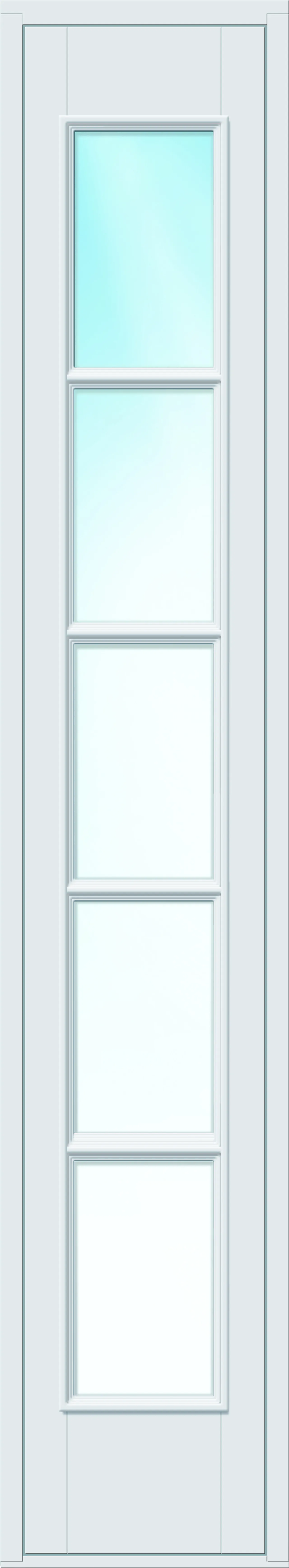 Innerdør Kari sidefelt hvit 40x200 cm
