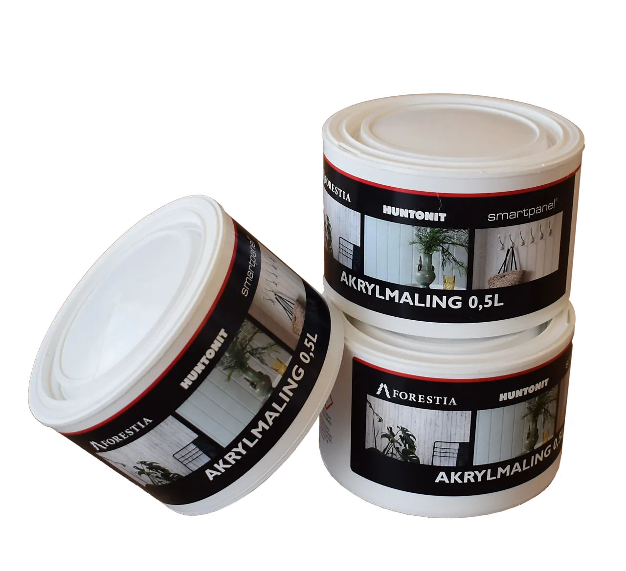 Maling brilliant hvit 1/2-liters til reperasjon nsc s 0500-n