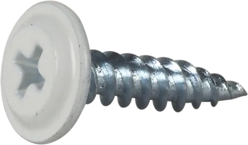 Montasjeskrue 4,2x19 hvit a250skarp spiss tre/stål