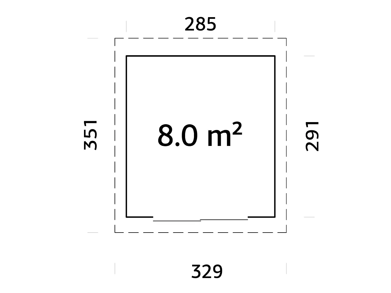 Hagestue Lydia 8,0 m² slide null - null - 2 - Miniatyr